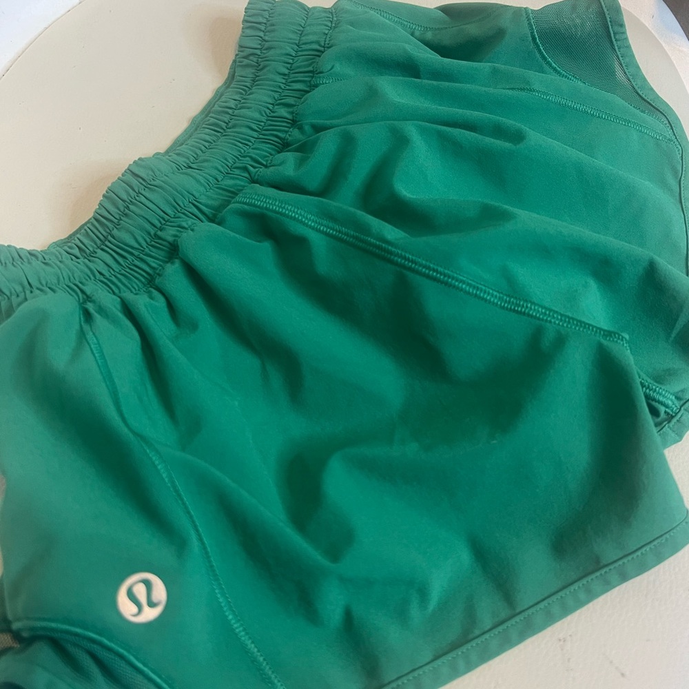Lululemon Green Athletic Shorts